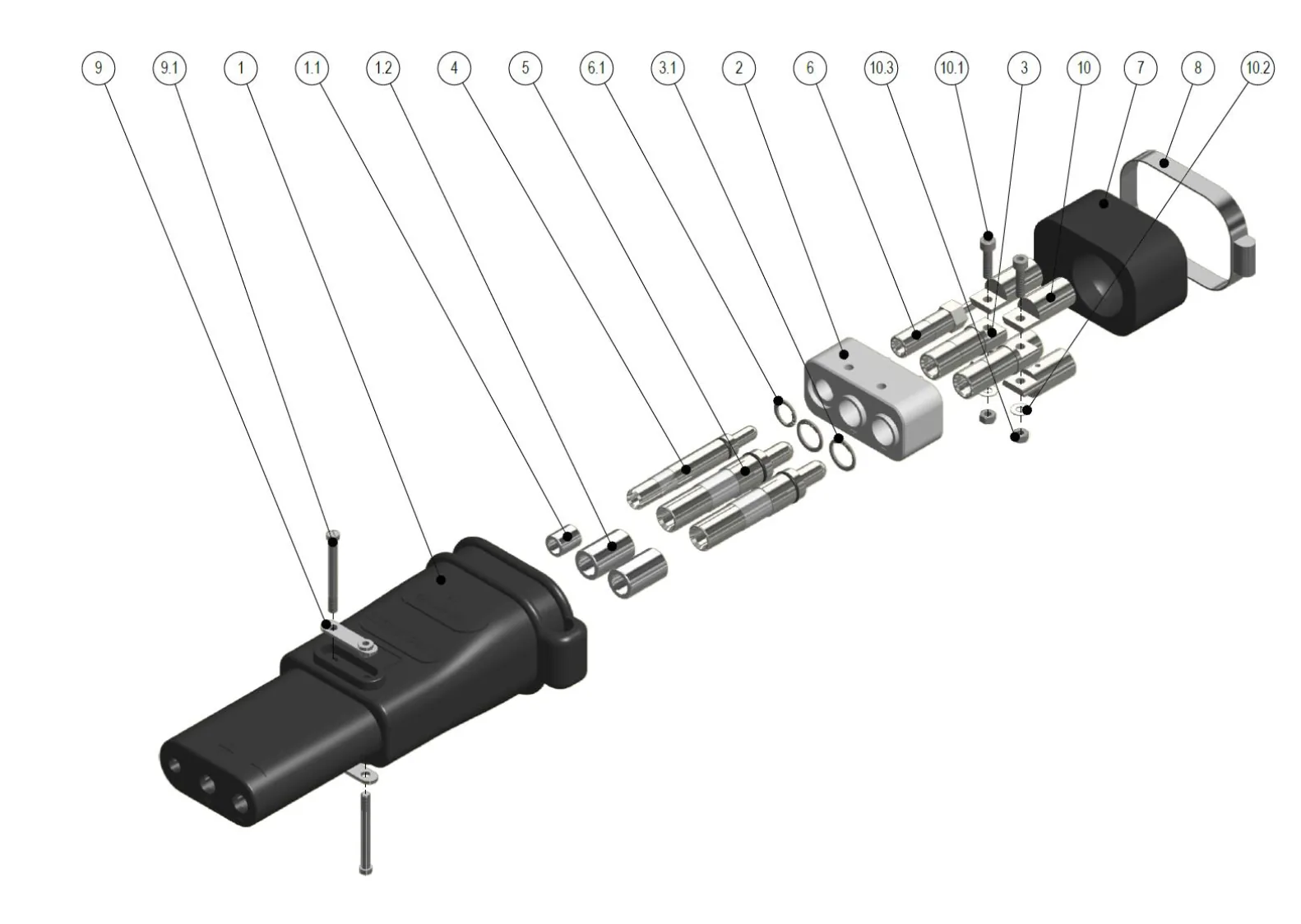 Złącze lotnicze 28V DC — 2