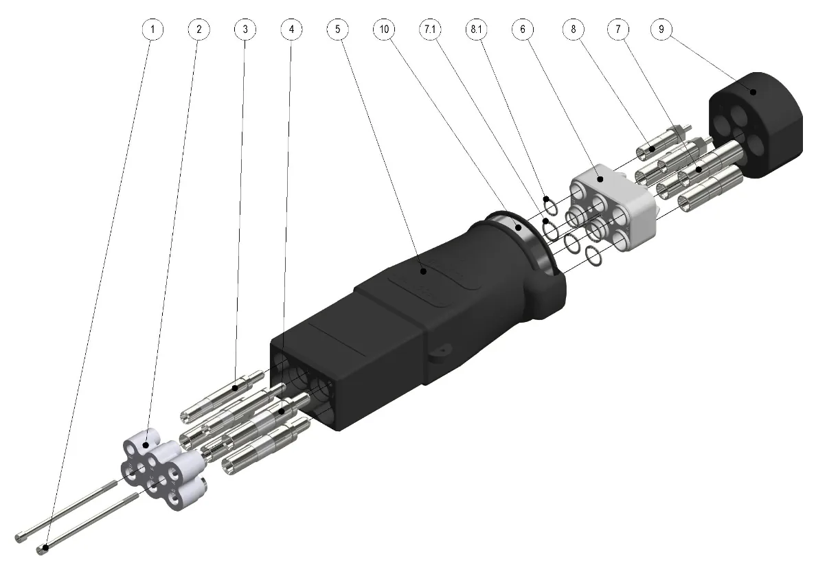 Разъем наземного электропитания 115V AC — 2