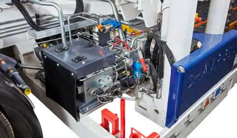 CHAMP 350e — charging and control unit beside the wheel